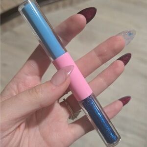 Spoiled Cosmetics Double Trouble Eyeliner Dual-Ended Blue Makeup